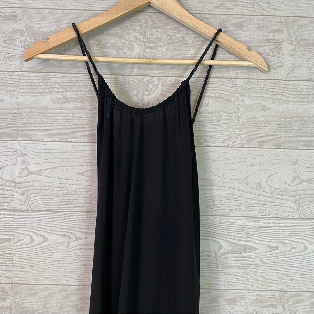 Victorias Secret Black Maxi Gown Tassel Rope Pace zip Back 4 - Picture 4 of 15